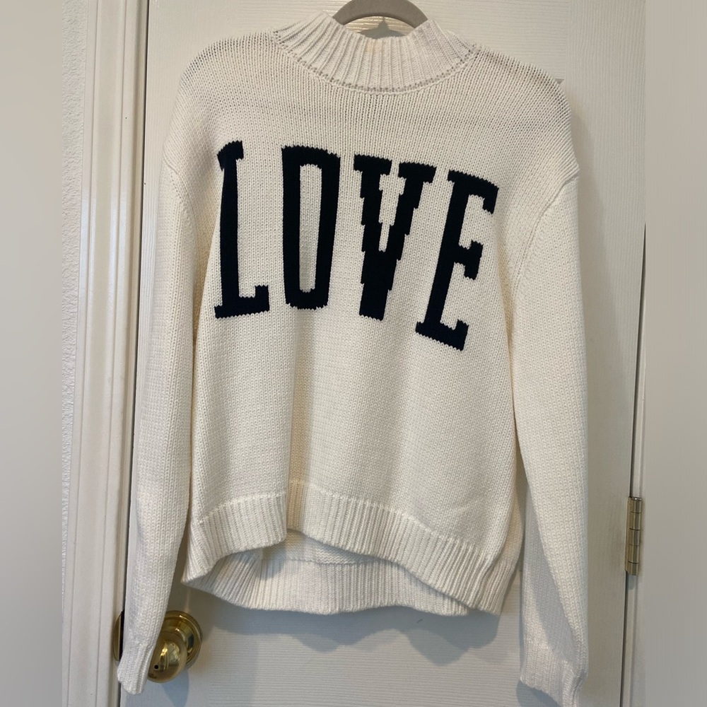 Z supply knit LOVE sweater M
